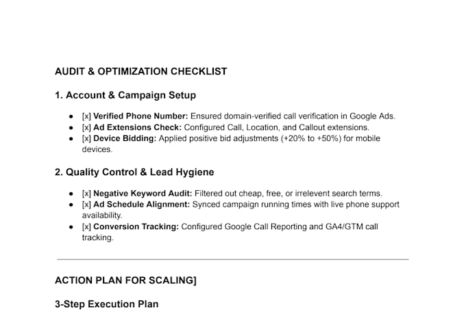 setup and optimize google call only ads campaign to generate calls